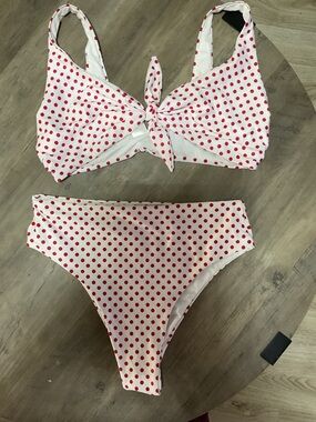 Guess Red Polka Dot Bikini